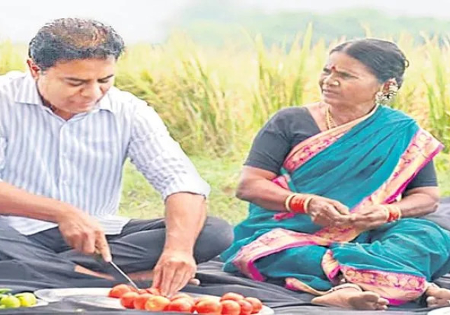 నాటుకోడి కూర వండిన మంత్రి కేటీఆర్‌