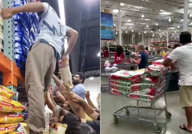 అమెరికాలో బియ్యం కోసం ఎగబడ్డ ఎన్నారైలు