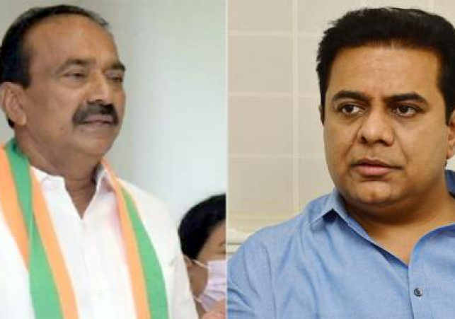 ఈటల రాజేందర్ కు భద్రత పెంచాలని చెప్పిన కేటీఆర్