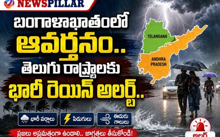 బంగాళాఖాతంలో ఆవర్తనం ఎఫెక్ట్.. తెలుగు రాష్ట్రాలకు భారీ వర్షాల హెచ్చరిక