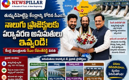 తుమ్మిడిహెట్టిపై కేంద్రాన్ని సాయం కోరిన సీఎం