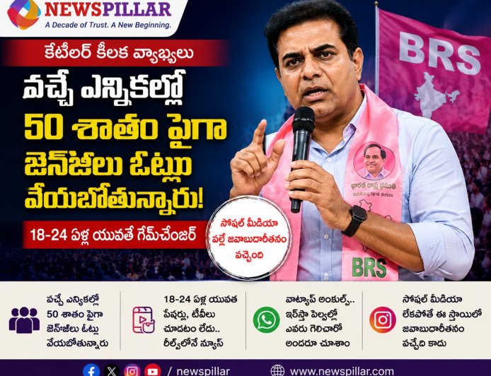 వచ్చే ఎన్నికల్లో జెన్‌జీదే కీలక పాత్ర-కేటీఆర్