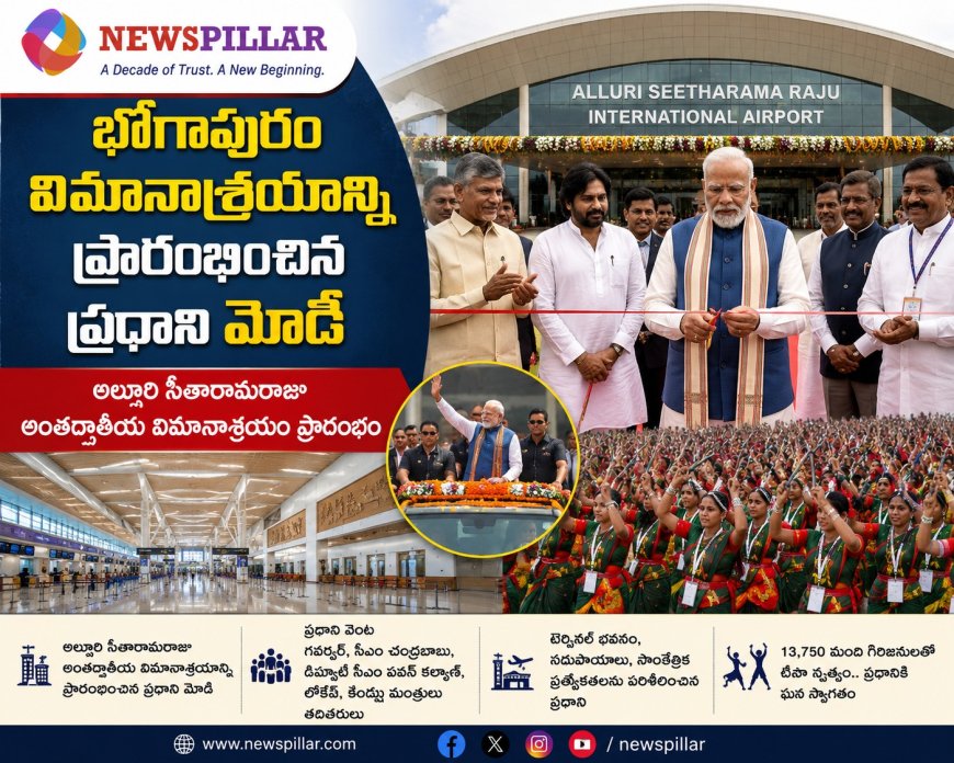 భోగాపురం విమానాశ్రయానికి ప్రధాని మోదీ ప్రారంభం