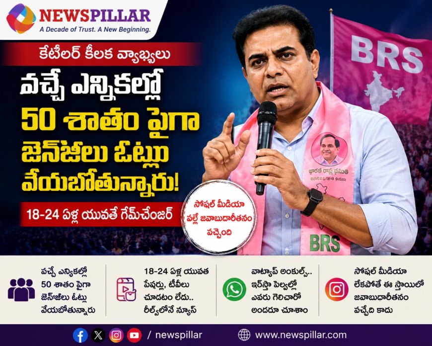 వచ్చే ఎన్నికల్లో జెన్‌జీదే కీలక పాత్ర-కేటీఆర్